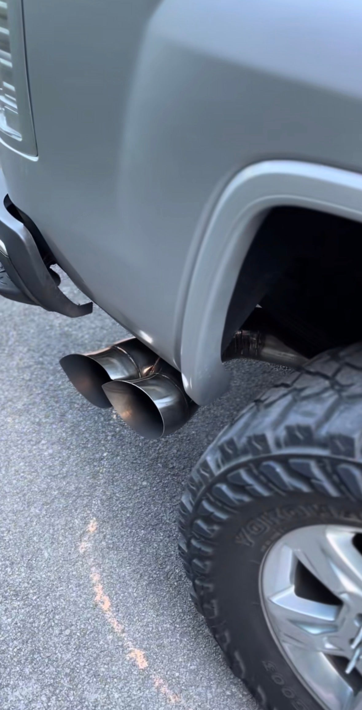 Dual Tear Drop Exhaust Tip